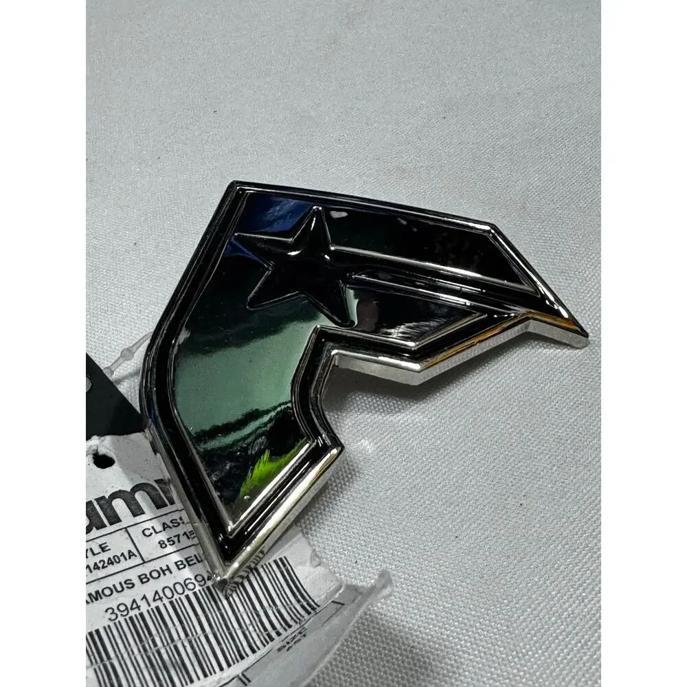 Famous Stars & Straps Belt Buckle F Logo Silver Tone NWT Y2K Skate Streetwear